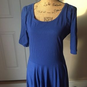 Lularoe Solid Blue Nicole XL